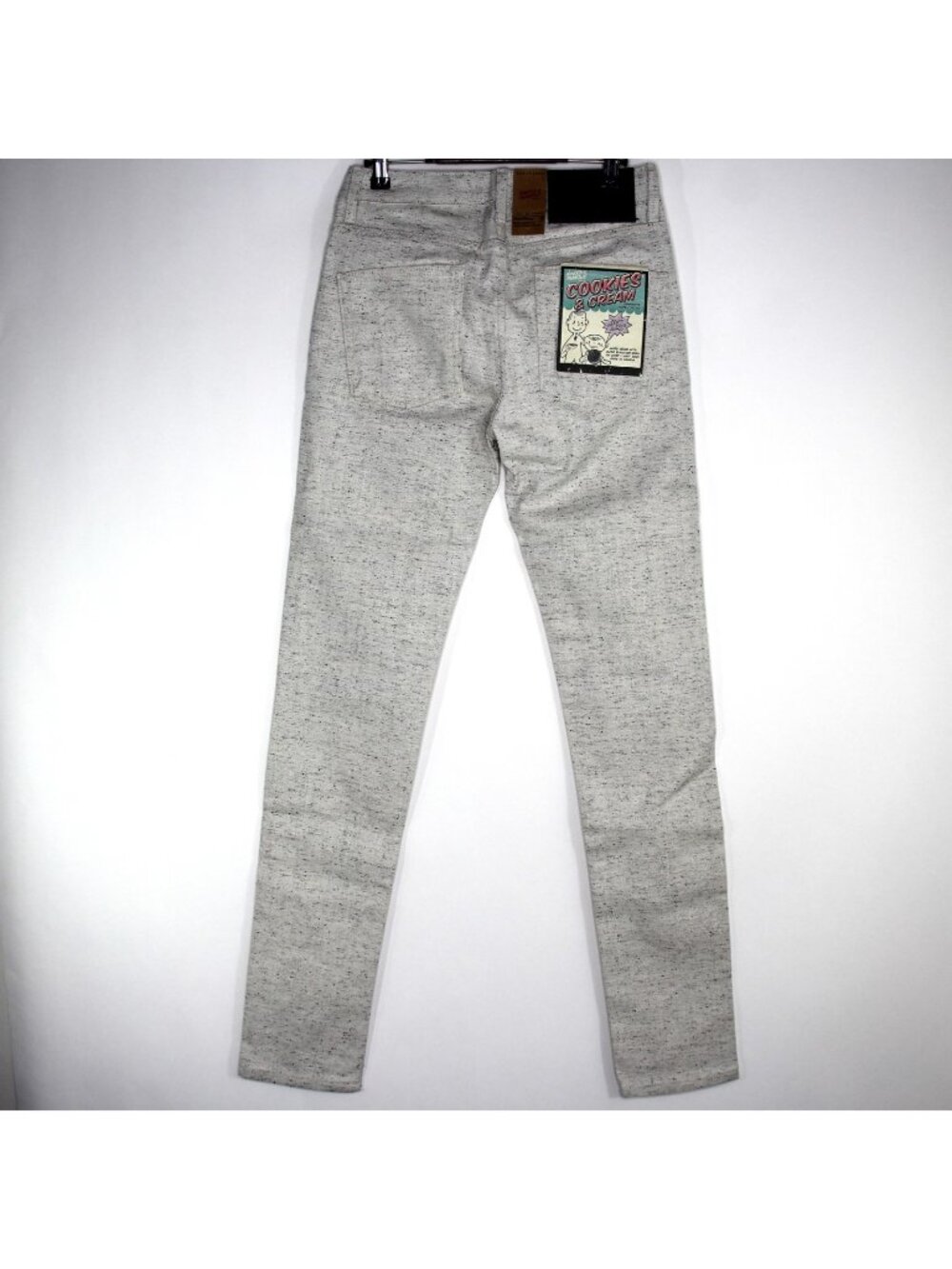 Naked & Famous Mens 28 x 35 Cookies & Cream Super Skinny Jeans NEW O1023
